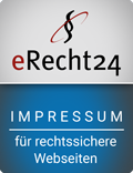 Siegel eRecht24 Impressum blau